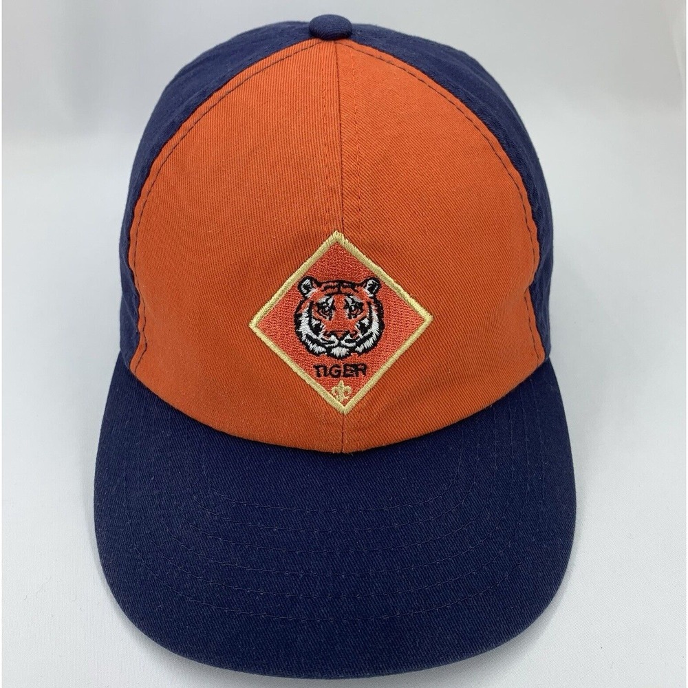 Tiger Cub Hat Size S/M Boy Scouts of America BSA Orange Blue Adjustable Ball Cap